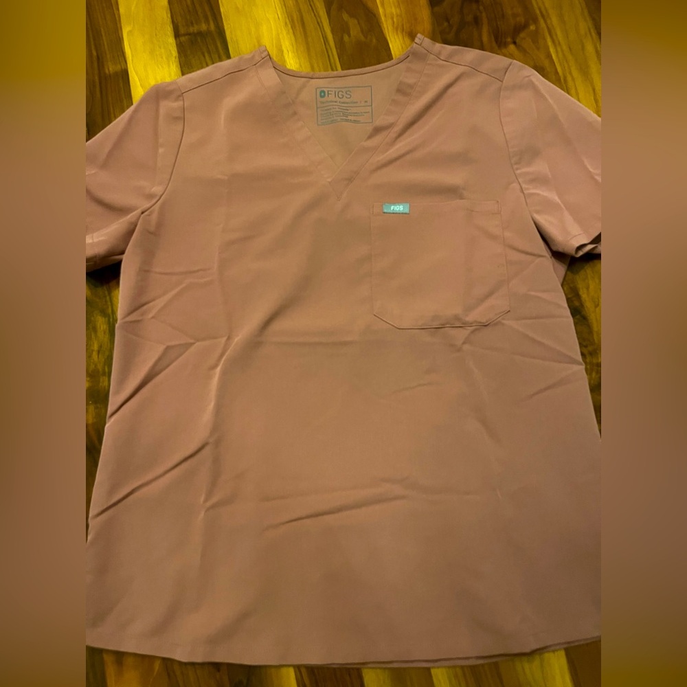 Figs Scrub Top- Mauve
